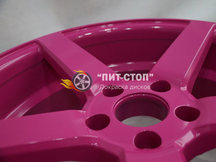 Малиновый порошковая окраска