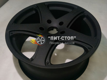 Порошковая краска черный шелк