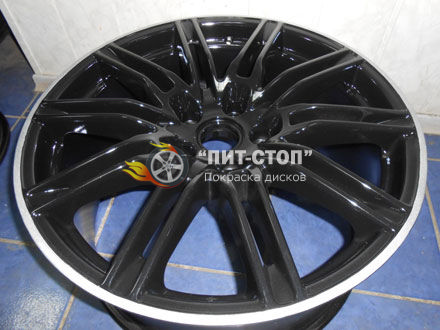 порошковая покраска канта диска