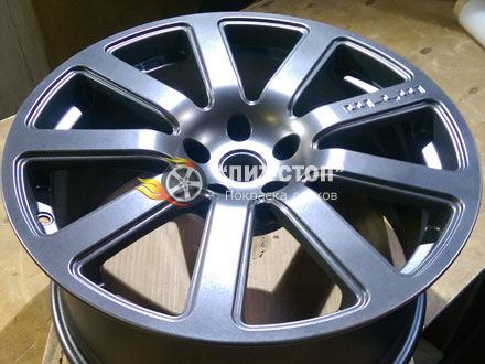 Покраска автомобильного диска в графитовый цвет 547