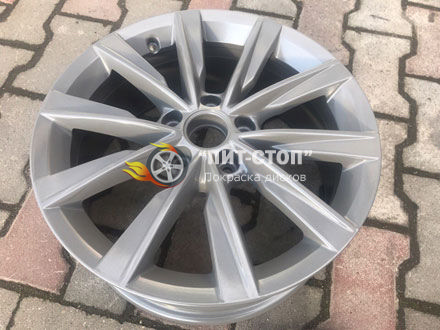 Покраска диска PS90 светлый графит