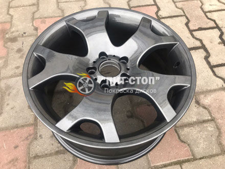 Покраска диска Графит 547 +лак.