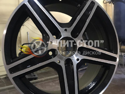 Алмазная проточка + муар с блестками